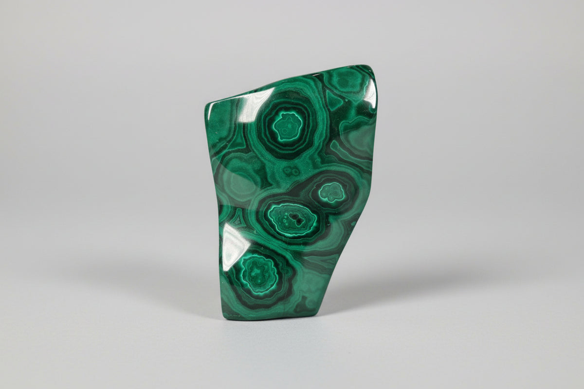 Polished Malachite Mineral Specimen, 13+ oz